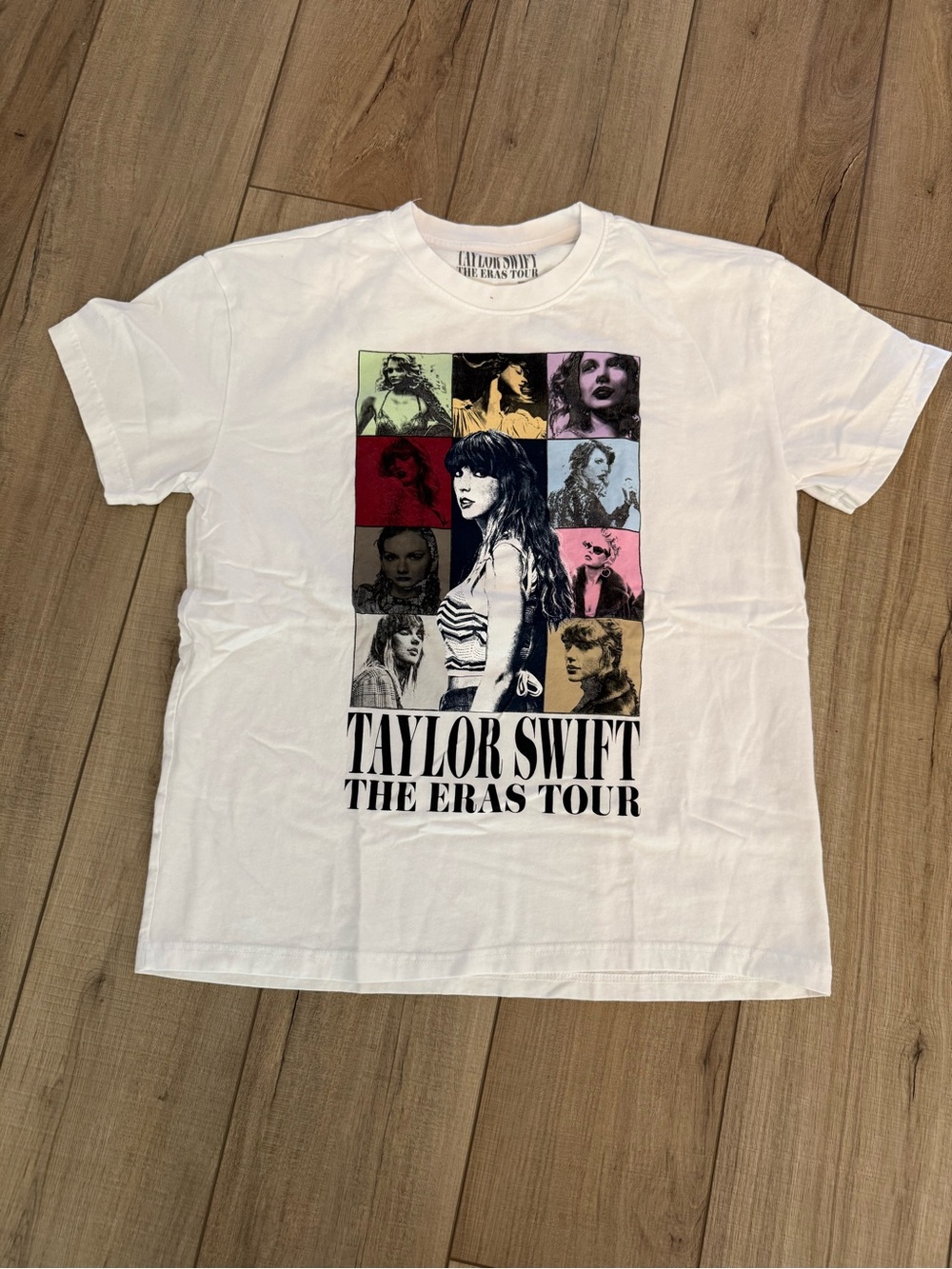 Taylor Swift White Multi-Panel Graphic Tee